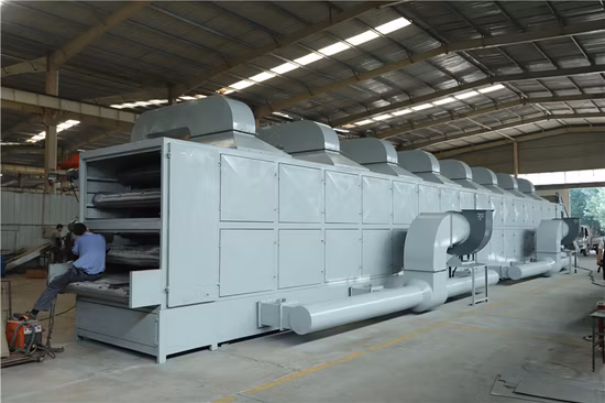 Hot Air Belt Onion/ Konjac/ Raisins /Pet Food Fruits Dryer Vegetable Drying Machine with Steam Heating